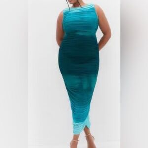 City chicElegant Teal Evening Gown